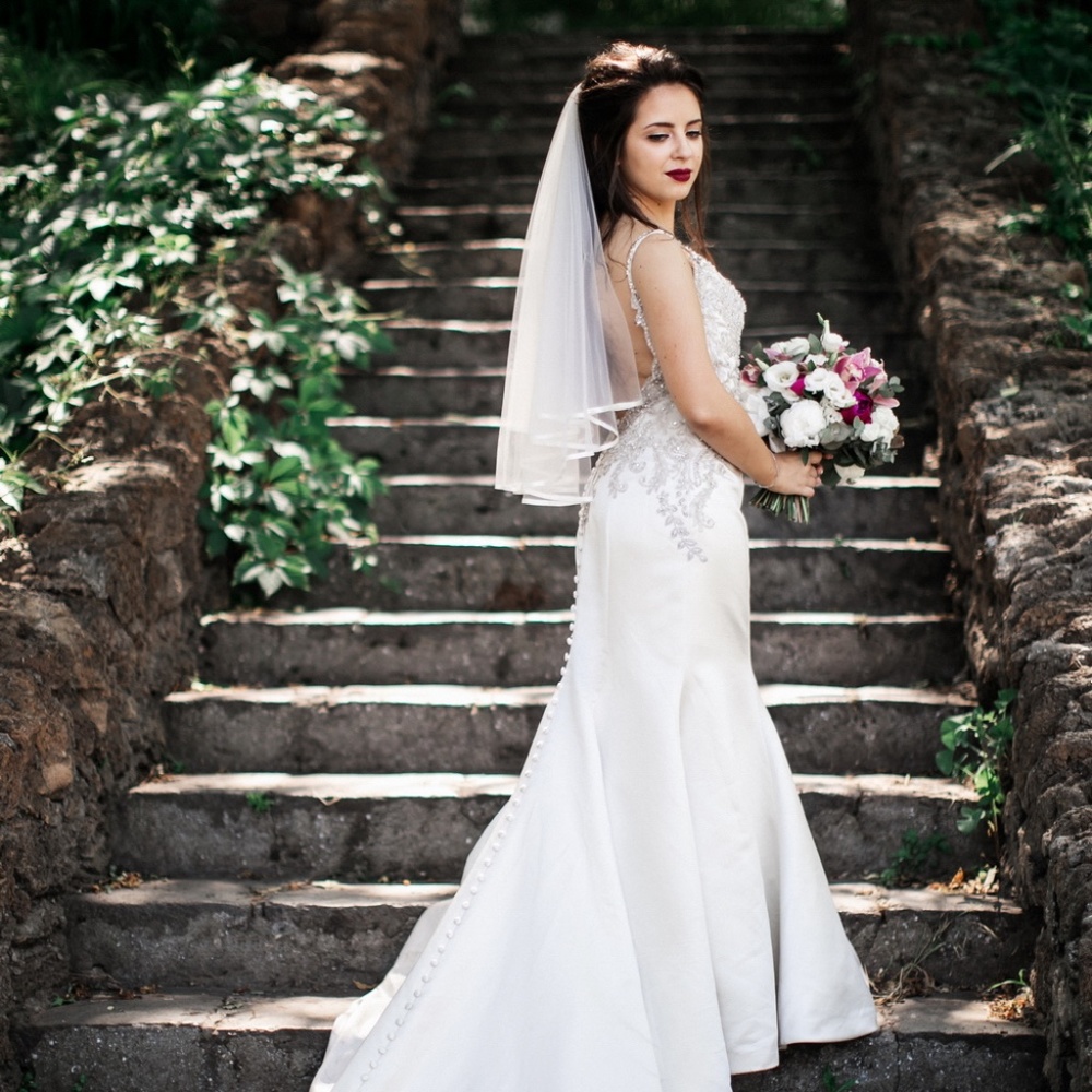 Eddy K Wedding dress + veil